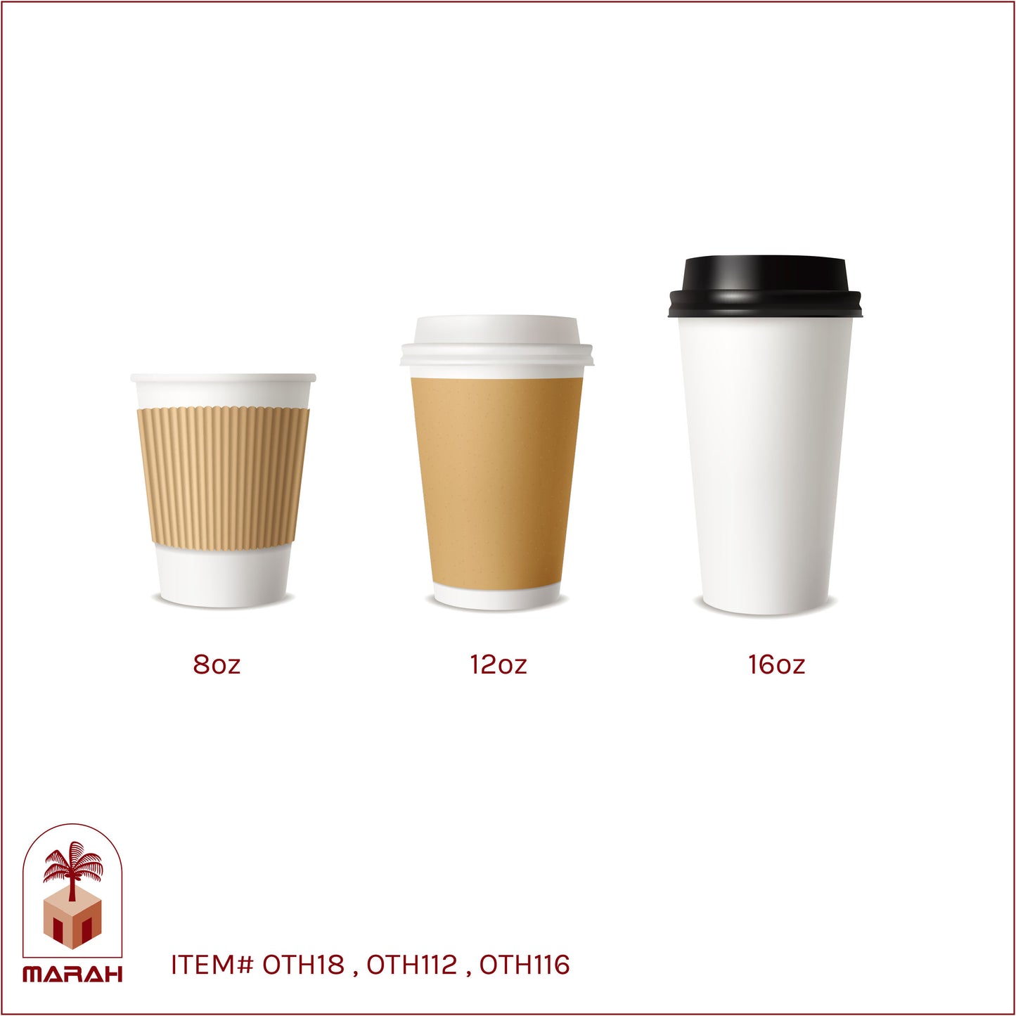 Custom Paper Cups - Multiple Sizes