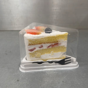 Cake Slice Container with Utensil Grooves