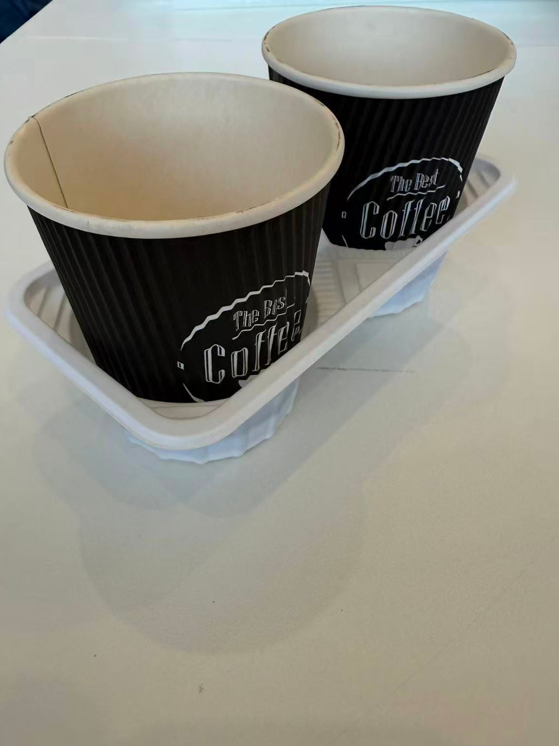 2 cup holder carrier disposable