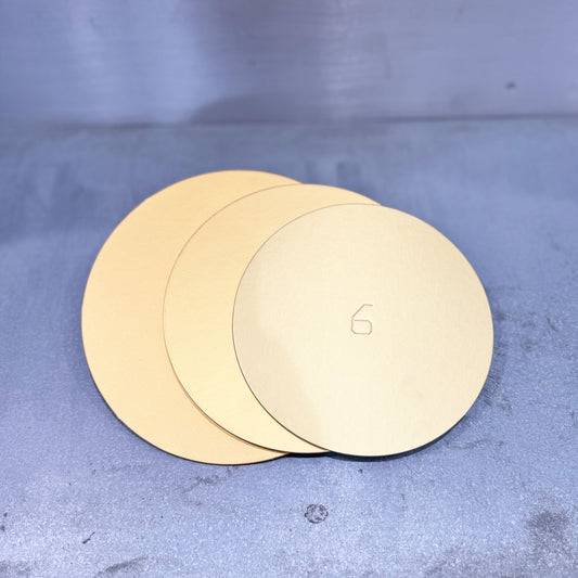 Cake Boards - Circle Gold and Multiple Sizes trio  Marah Design