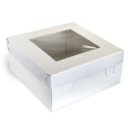 Cake Box with Window Corrugated - Marah Design