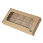Rectangle 8 piece chocolate box wit window 