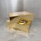 Cookie Boxes with Window stacked- gold color and pair - Marah Design 
