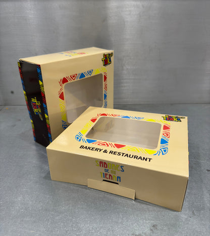 Custom Cookie Boxes with Window and Small Cake Boxes Marah Design 