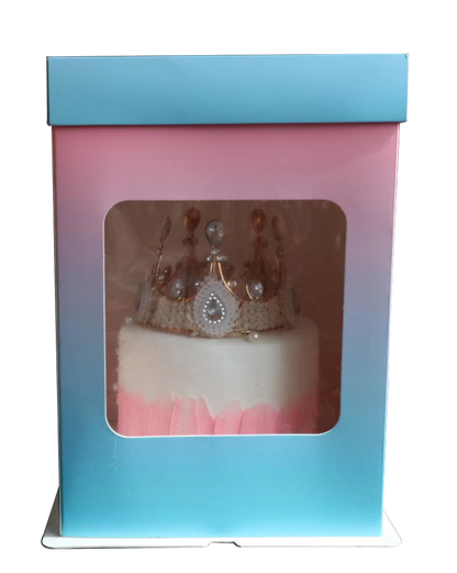 Gradient Tall Cake Box with Window Marah Design
