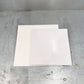 Marah Design cake boards white square flat - pair 