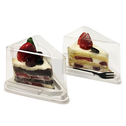 Slices of Cake in enclosed container with small dessert fork Marah Design 