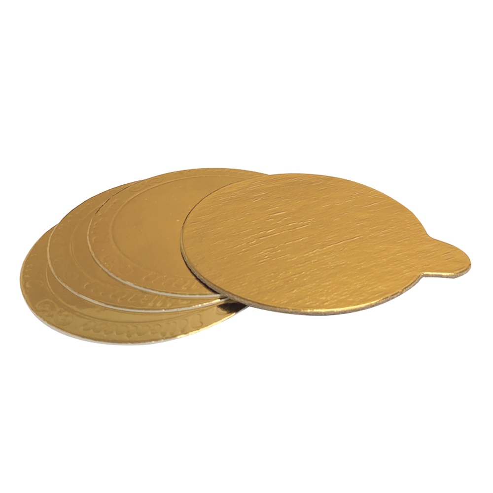 Mini Cake Boards with Tabs - Gold - Marah Design 