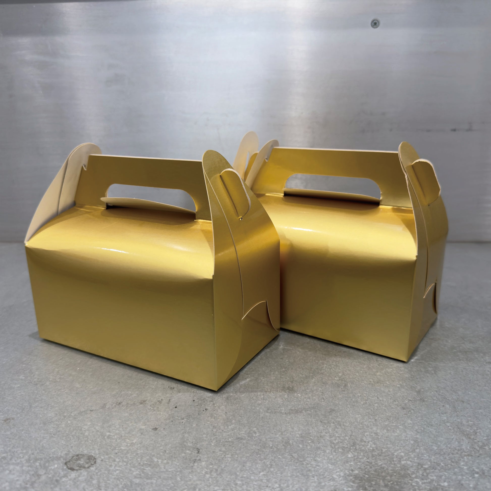 Pair of Marah Design Pastry Bakery Boxes with Handles 