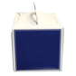 Pastry Box - Cube Shaped with Handles - blue and white solo - Marah Design