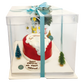 Tall Cake Box Transparent with Ribbon - Christmas Cake -Marah Design