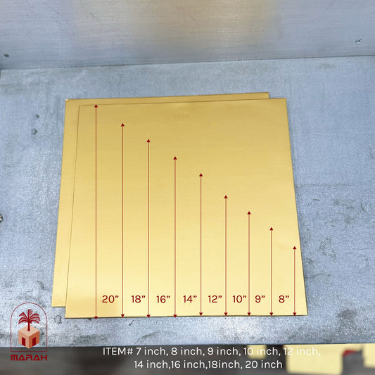 Cake Boards - Gold Square