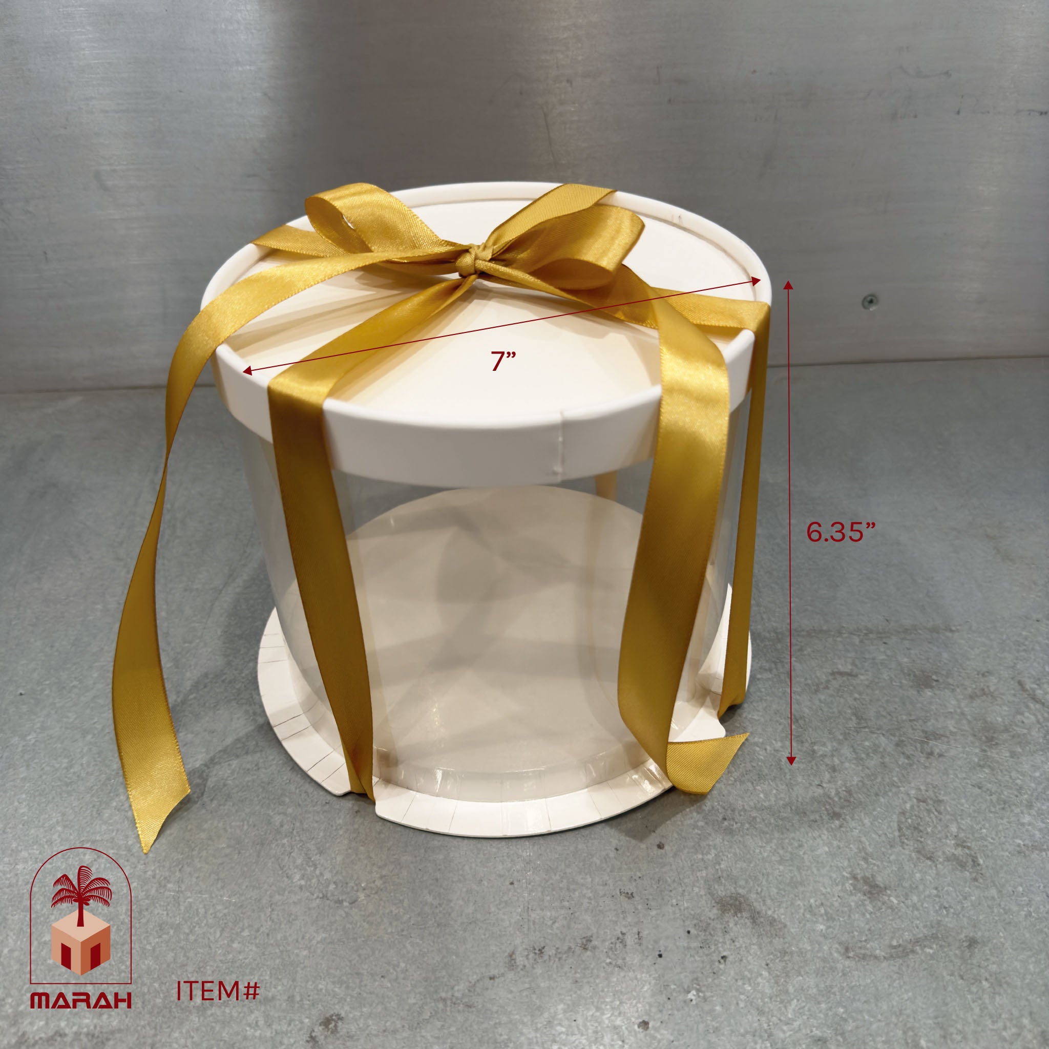 Clear Round Cake Boxes - 50 pcs/case – MARAH PACKAGE